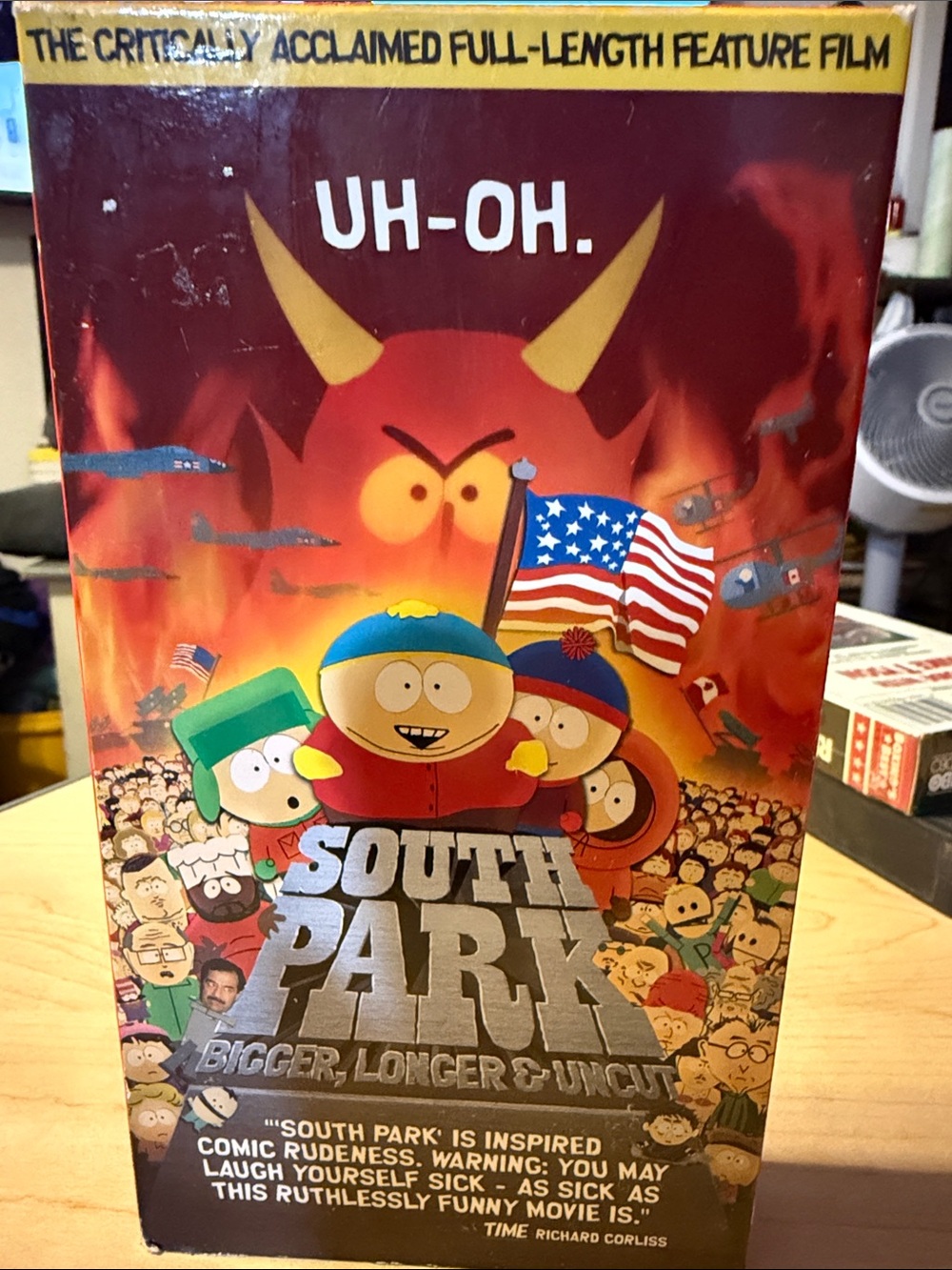 Vintage’99 South Park bigger, longer , & uncut VHS movie. works great.